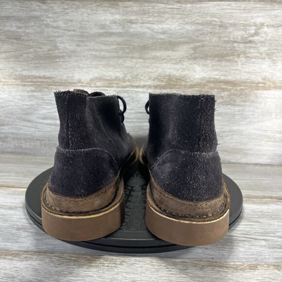 Clarks Men's Bushacre Rand Dark Navy Suede Chukka Boots Size 12 - Picture 4 of 8